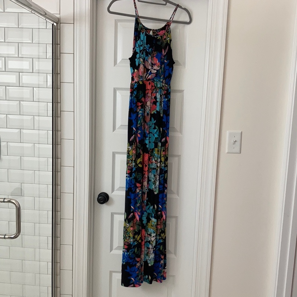 Black Floral Maxi Dress